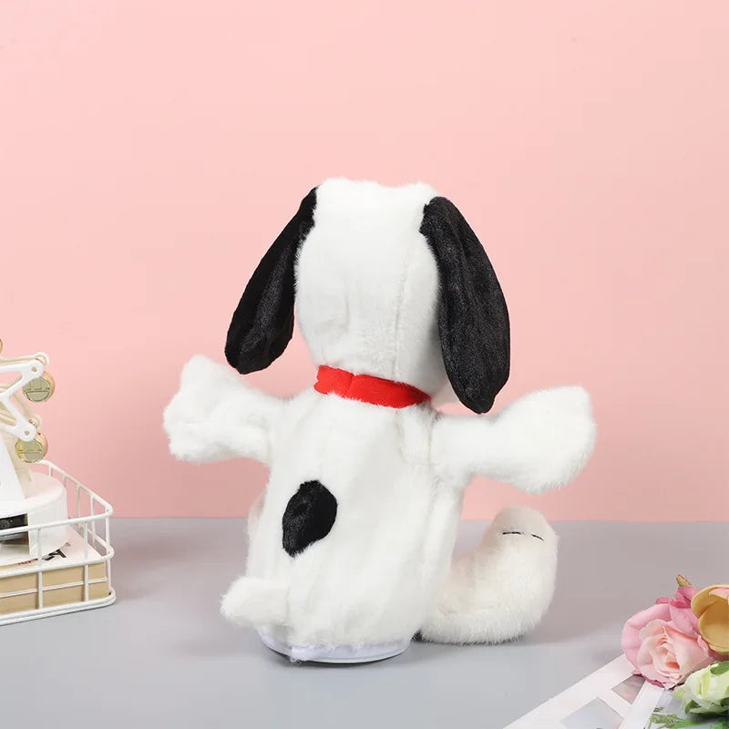 Breathing White Puppy Plush