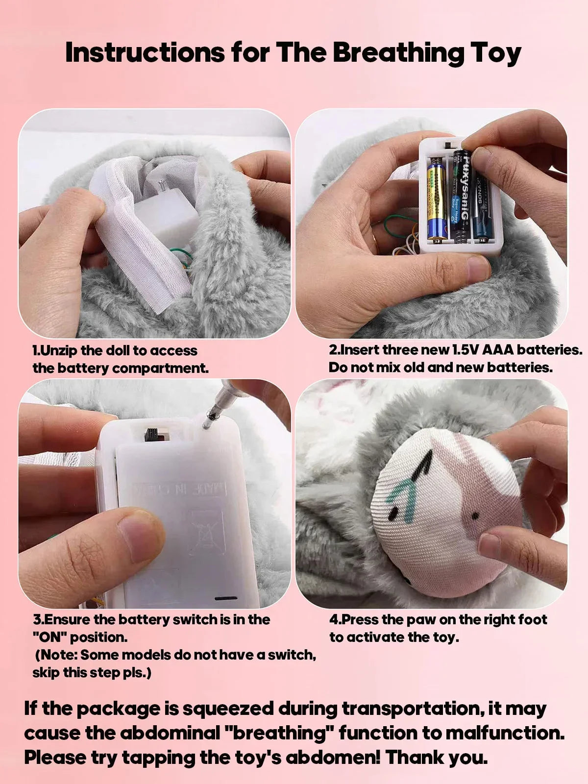 Breathing Elephant Plush