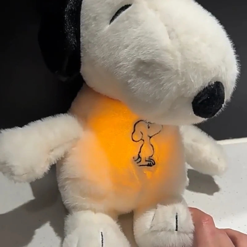 Breathing White Puppy Plush